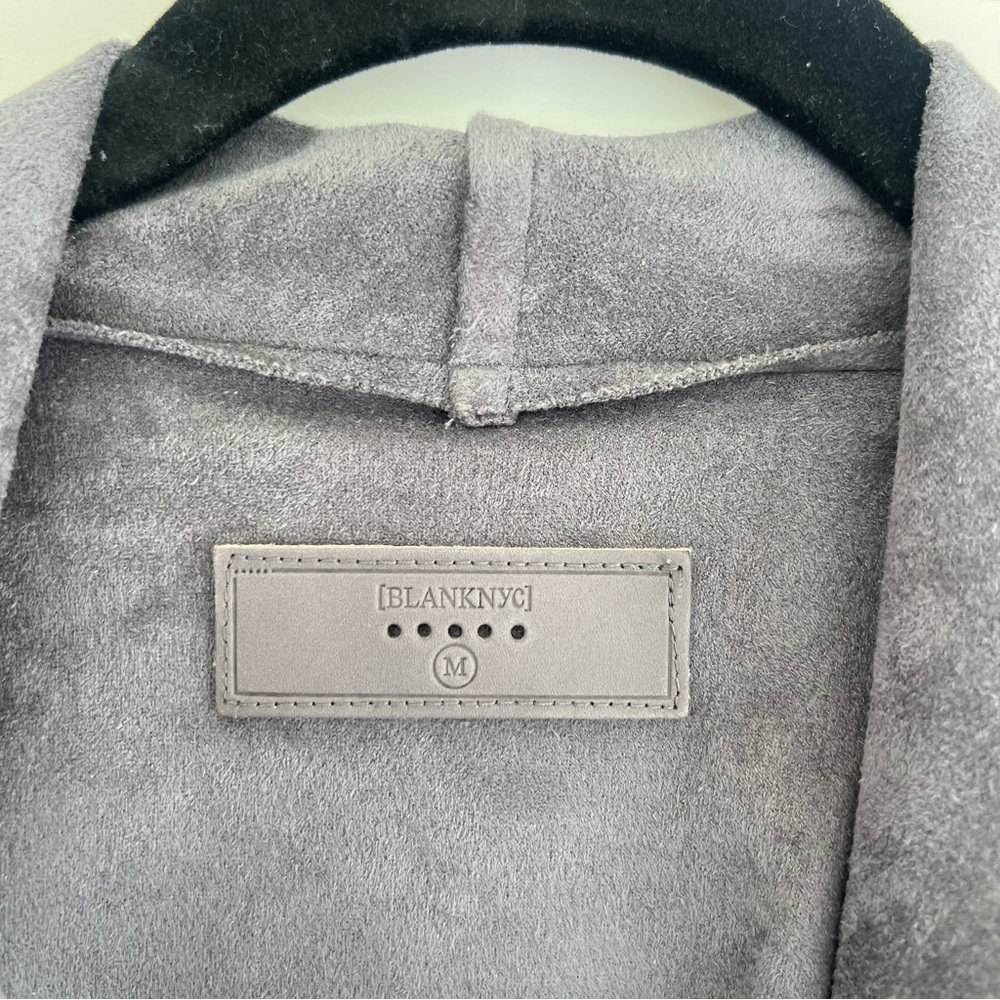 VINCE medium grey faux suede jacket - Picture 4 of 4